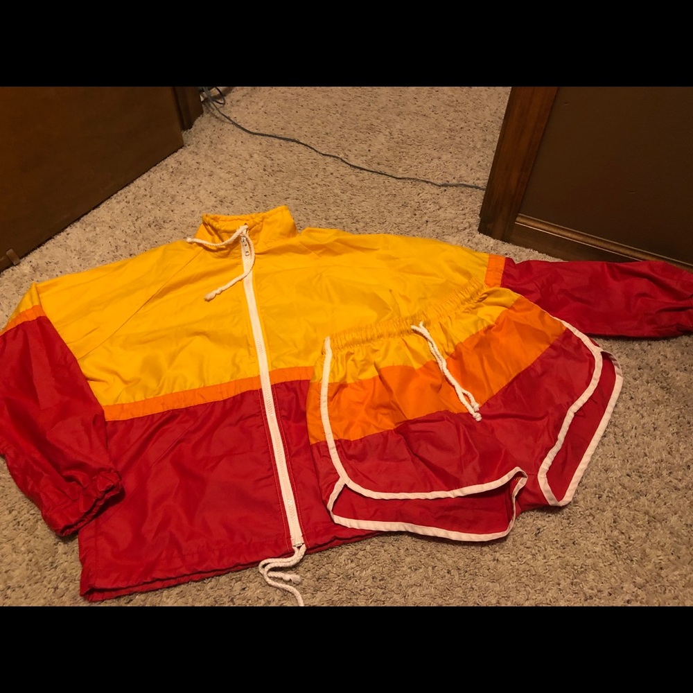 Matching Shorts and windbreaker